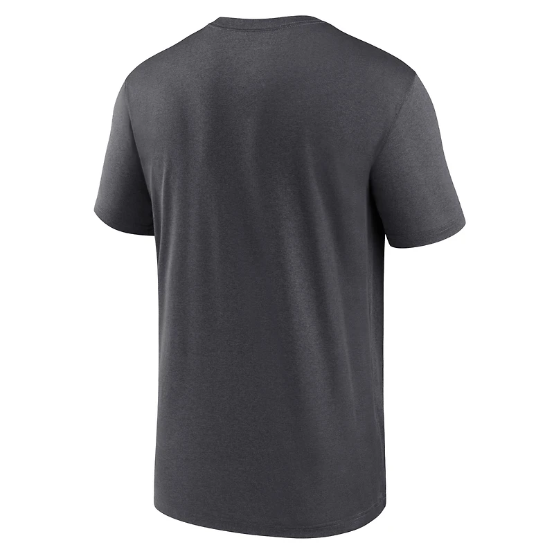 Men's Jordan Brand Anthracite North Carolina Tar Heels Primetime Legend Icon Performance T-Shirt