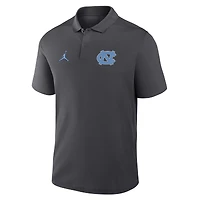 Polo Jordan Brand anthracite pour homme, logo principal Primetime Victory des Tar Heels de Caroline du Nord