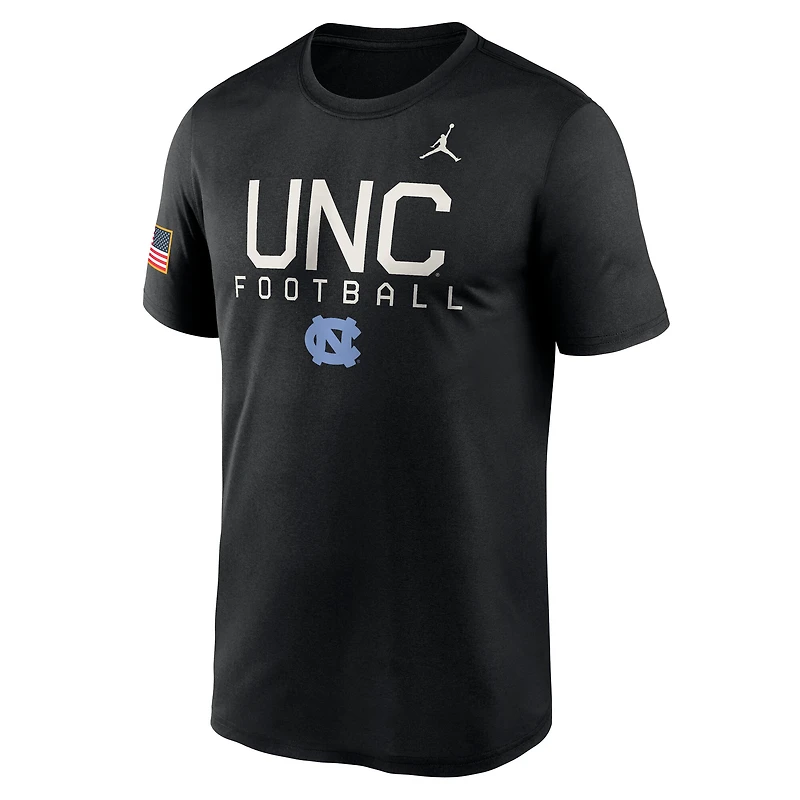 Men's Jordan Brand  Black North Carolina Tar Heels 2024 Military Appreciation Legend Performance T-Shirt