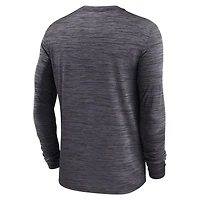 Men's Jordan Brand Black North Carolina Tar Heels 2025 Sideline Velocity Dri-FIT Long Sleeve T-Shirt