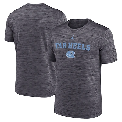 Men's Jordan Brand Black North Carolina Tar Heels 2025 Sideline Velocity Performance T-Shirt