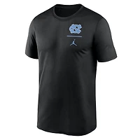 Men's Jordan Brand Black North Carolina Tar Heels Primary Logo Legend Performance T-Shirt