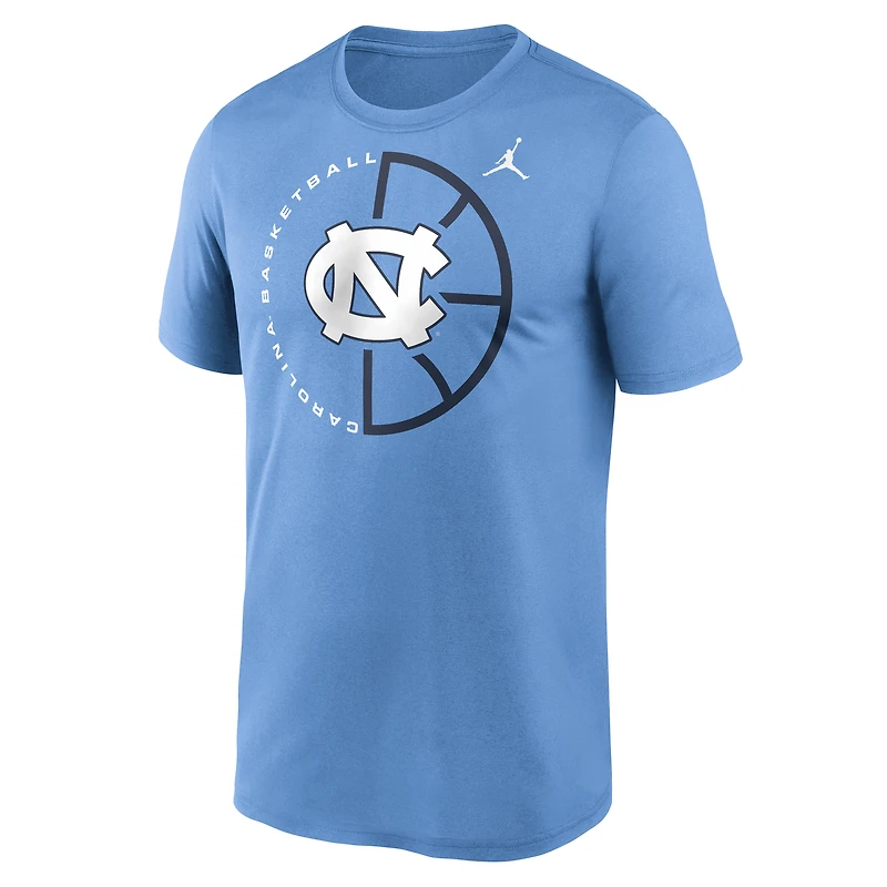 Men's Jordan Brand Carolina Blue North Carolina Tar Heels Legend Basketball Icon Performance T-Shirt