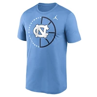 Men's Jordan Brand Carolina Blue North Carolina Tar Heels Legend Basketball Icon Performance T-Shirt