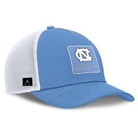Men's Jordan Brand  Carolina Blue/White North Carolina Tar Heels 2025 On-Field Rise Engineered Trucker Adjustable Hat