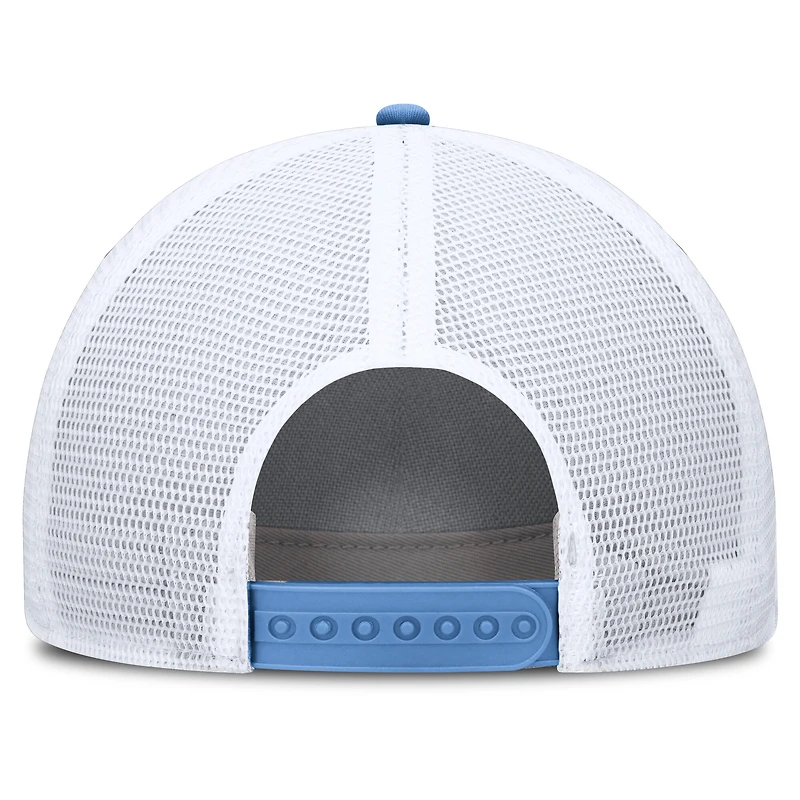 Men's Jordan Brand  Carolina Blue/White North Carolina Tar Heels 2025 On-Field Rise Engineered Trucker Adjustable Hat