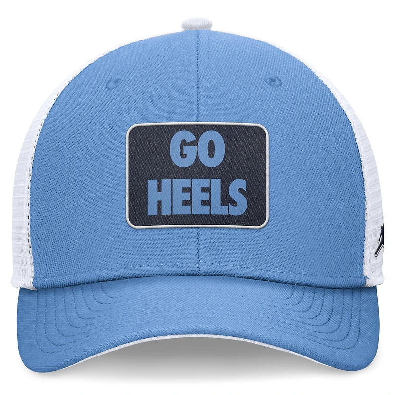 Men's Jordan Brand Carolina Blue/White North Carolina Tar Heels Local Rise Trucker Adjustable Hat