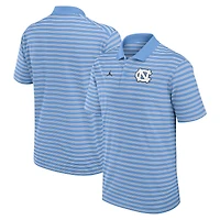 Men's Jordan Brand Carolina Blue/White North Tar Heels Primetime Victory Striped Dri-FIT Polo