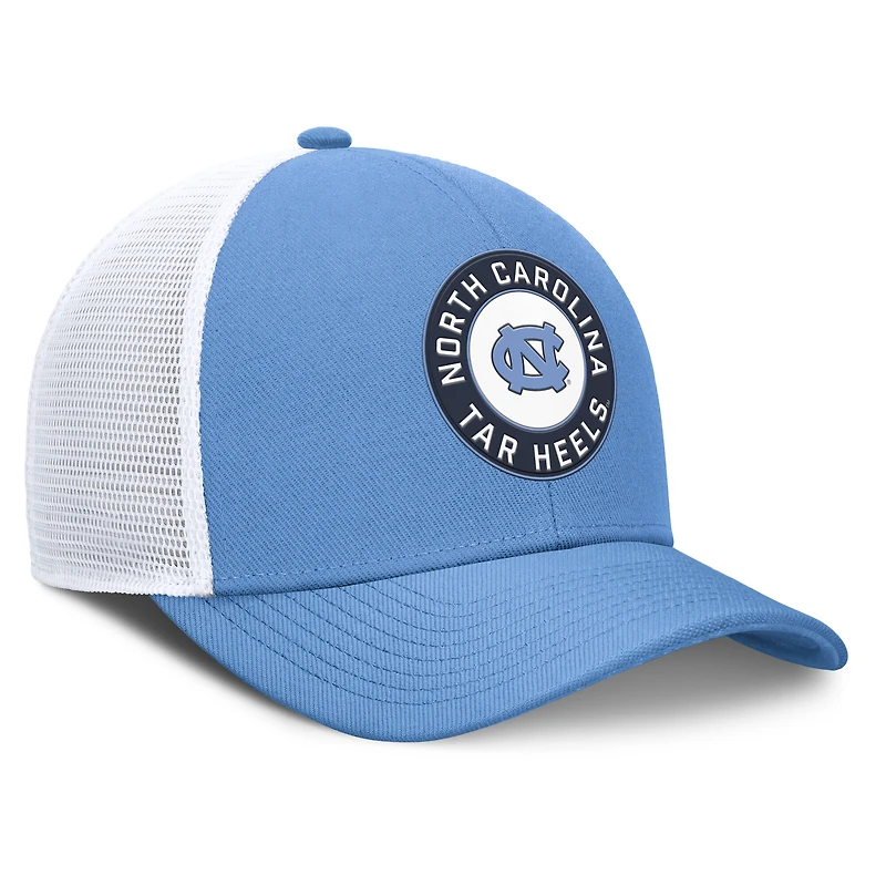 Men's Jordan Brand Carolina Blue/White North Carolina Tar Heels Rise Primetime Performance Trucker Adjustable Hat