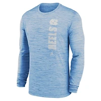Men's Jordan Brand Carolina Blue North Tar Heels 2024 Sideline Velocity Dri-FIT Long Sleeve T-Shirt