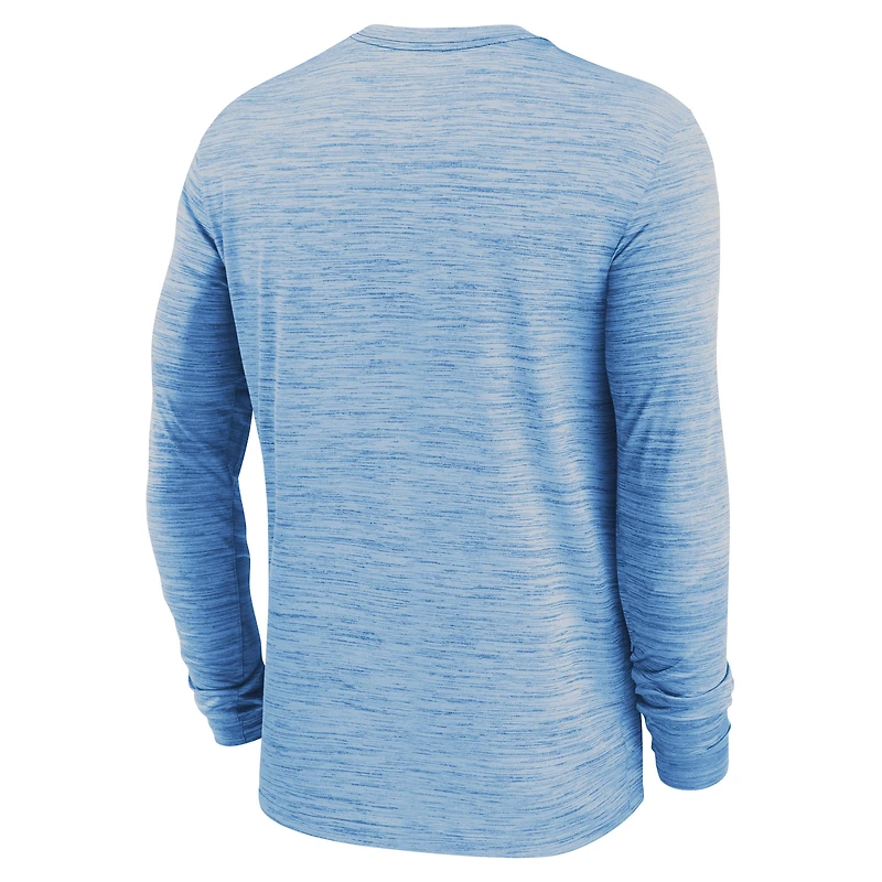 Men's Jordan Brand Carolina Blue North Tar Heels 2024 Sideline Velocity Dri-FIT Long Sleeve T-Shirt