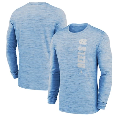 Men's Jordan Brand Carolina Blue North Tar Heels 2024 Sideline Velocity Dri-FIT Long Sleeve T-Shirt