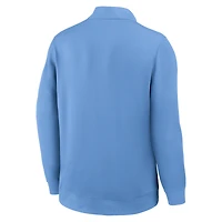 Men's Jordan Brand Carolina Blue North Tar Heels 2025 Coaches Premium Dri-FIT Half-Zip Pullover