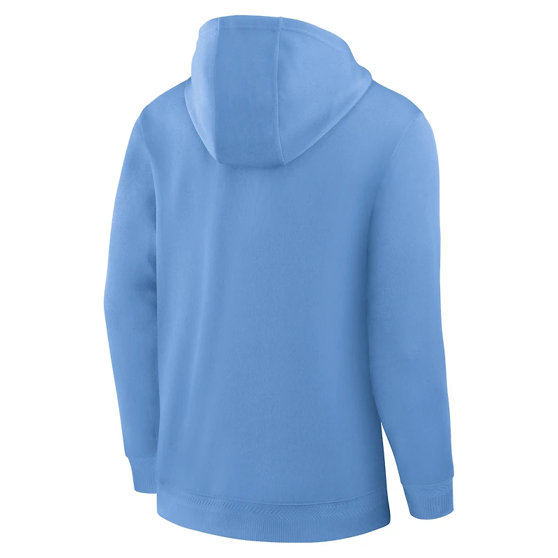 Sweat à capuche Jordan Brand Carolina Blue pour homme, édition 2025 des Tar Heels de Caroline du Nord, Premium Dri-FIT, avec fermeture éclair quart tour