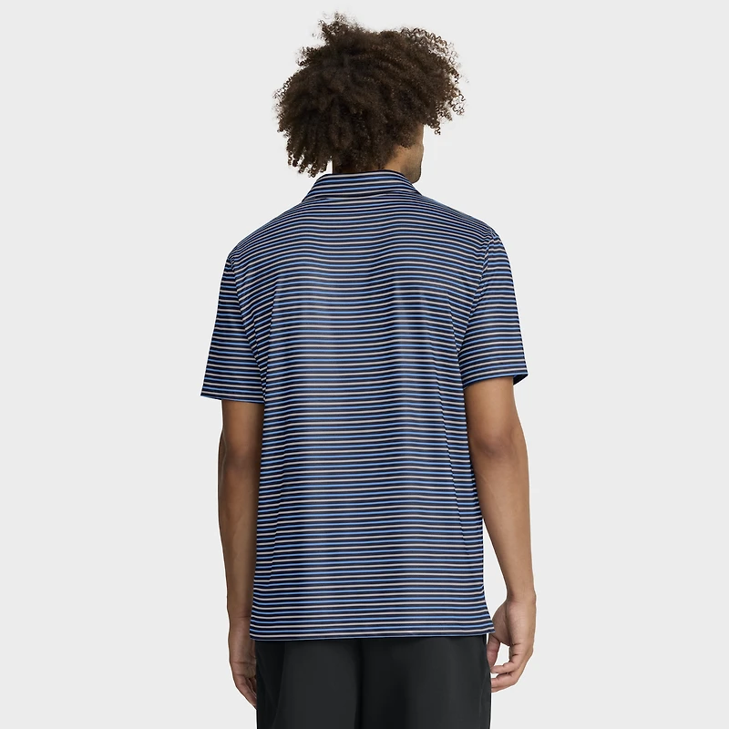 Men's Jordan Brand Carolina Blue North Tar Heels 2025 Coaches Premium Tour Stripe Dri-FIT Polo
