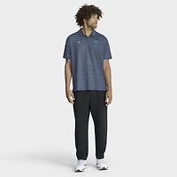 Men's Jordan Brand Carolina Blue North Tar Heels 2025 Coaches Premium Tour Stripe Dri-FIT Polo