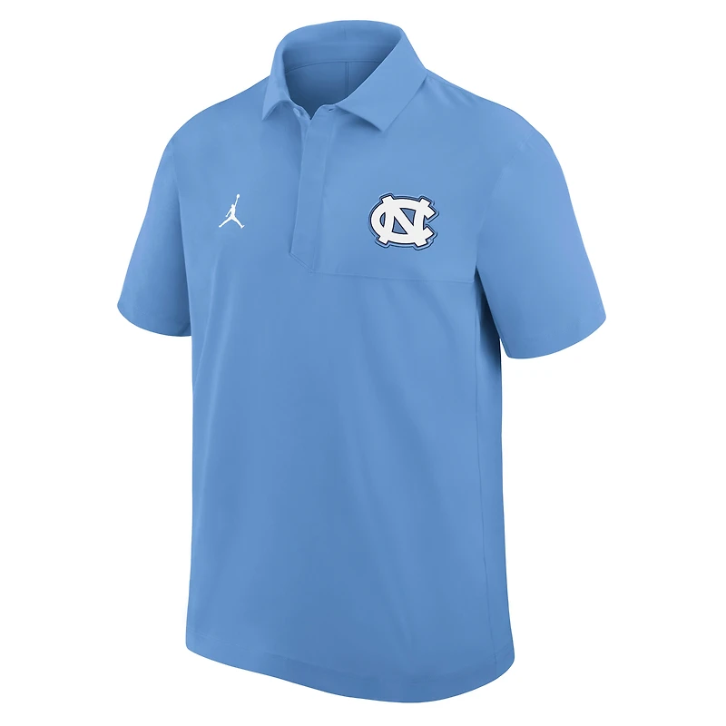Men's Jordan Brand Carolina Blue North Tar Heels 2025 Coaches Sideline Polo
