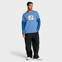 T-shirt à manches longues Jordan Brand Carolina Blue pour homme, équipe des Tar Heels de Caroline du Nord 2025, Sideline Coach Therma-FIT