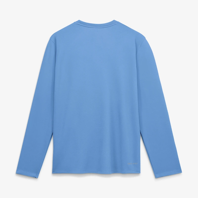 T-shirt à manches longues Jordan Brand Carolina Blue North Tar Heels 2026 Sideline Coaches UV Dri-FIT pour homme