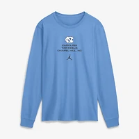 T-shirt à manches longues Jordan Brand Carolina Blue North Tar Heels 2026 Sideline Dri-FIT pour homme