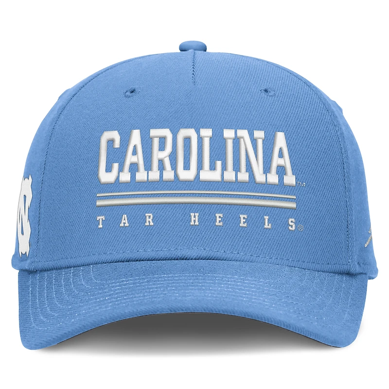 Casquette ajustable Jordan Brand Carolina Blue North Tar Heels 2026 Sideline Dri-FIT Rise pour homme