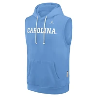 Men's Jordan Brand  Carolina Blue North Tar Heels 2026 Sideline Sleeveless Dri-FIT Hoodie