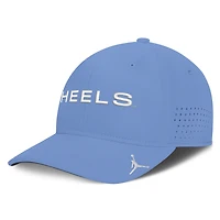 Casquette Jordan Brand Carolina Blue pour homme, modèle North Tar Heels Gameday Aerobill Swooshflex Dri-FIT