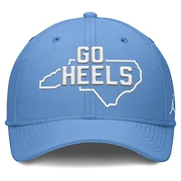 Casquette Jordan Brand Carolina Blue pour homme des Tar Heels de Caroline du Nord avec logo local Flex