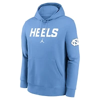 Sweat à capuche en polaire bleu Carolina Blue des Tar Heels de Caroline du Nord pour homme Jordan Brand