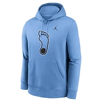 Men's Jordan Brand Carolina Blue North Tar Heels Primetime Alternate Logo Club Fleece Pullover Hoodie