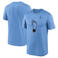 T-shirt Jordan Brand bleu marine pour homme avec logo alternatif Primetime Legend des Tar Heels de Caroline du Nord