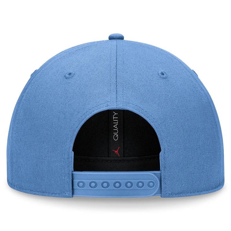 Casquette ajustable Jordan Brand Carolina Blue North Carolina Tar Heels Primetime Rise pour homme
