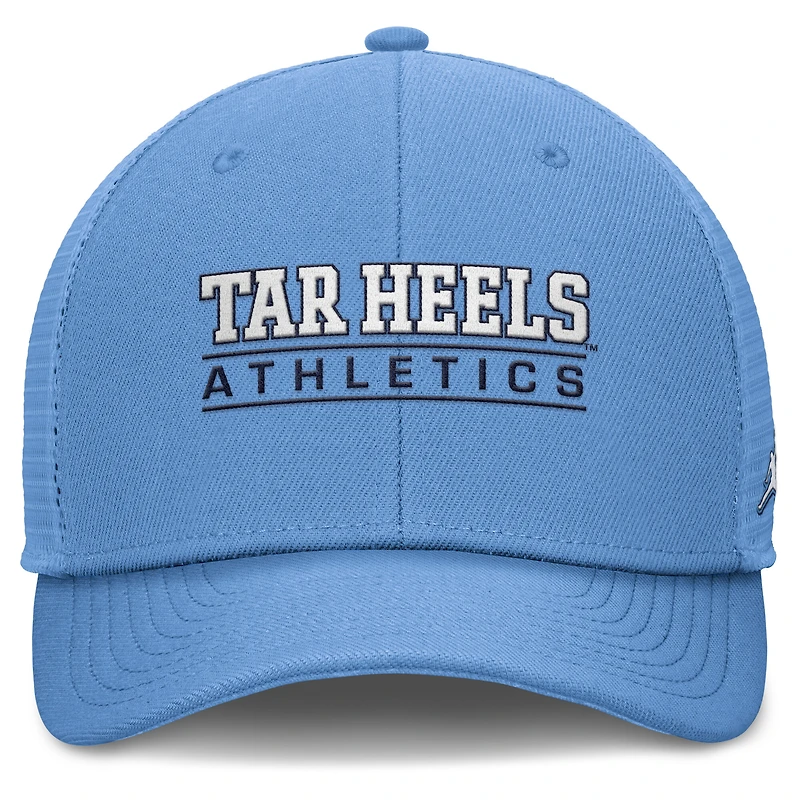 Casquette ajustable Jordan Brand Carolina Blue North Carolina Tar Heels Rise pour homme