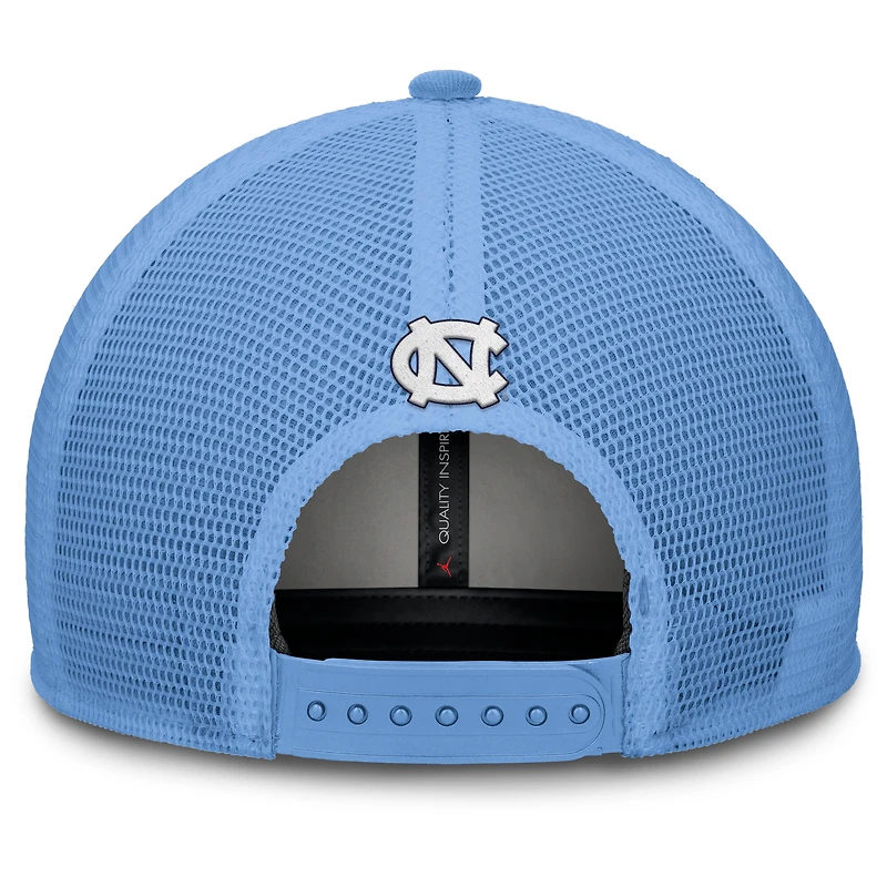 Casquette ajustable Jordan Brand Carolina Blue North Carolina Tar Heels Rise pour homme