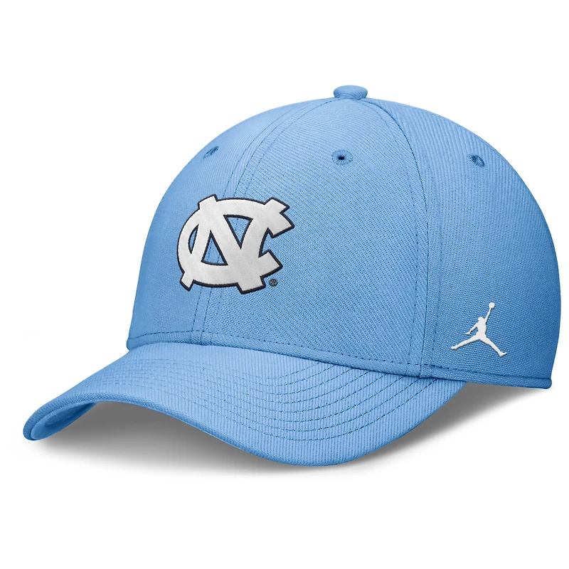 Men's Jordan Brand Carolina Blue North Tar Heels Rise Swoosh Dri-FIT Flex Hat
