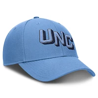 Men's Jordan Brand Carolina Blue North Carolina Tar Heels Slanted Primetime Rise Performance Adjustable Hat