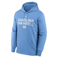 Sweat à capuche Jordan Brand Carolina Blue pour homme, équipe des Tar Heels de Caroline du Nord, performance Stacked