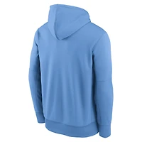 Sweat à capuche Jordan Brand Carolina Blue pour homme, équipe des Tar Heels de Caroline du Nord, performance Stacked