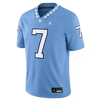 Men's Jordan Brand Gio Lopez Carolina Blue North Tar Heels Home  NIL Football Game Jersey