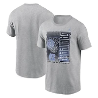Men's Jordan Brand  Heather Gray North Carolina Tar Heels Basketball Refresh T-Shirt