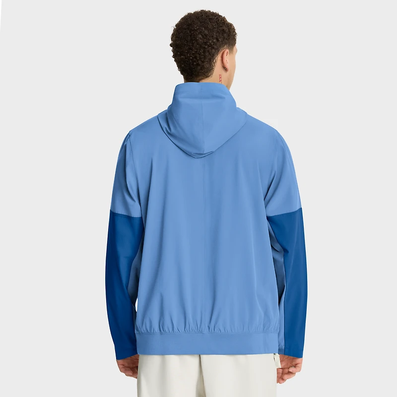 Men's Jordan Brand Light Blue North Carolina Tar Heels Anorak Half-Zip Hoodie Jacket
