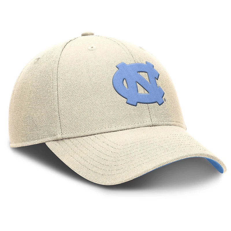 Casquette ajustable Jordan Brand Natural North Carolina Tar Heels Primetime Rise Dri-FIT pour homme