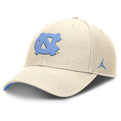 Men's Jordan Brand Natural North Carolina Tar Heels Primetime Rise Dri-FIT Adjustable Hat
