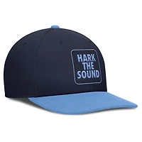 Casquette Jordan Brand bleu marine/bleu Caroline pour homme, édition 2025 des Tar Heels de Caroline du Nord, Sideline Campus Pro Local Snapback