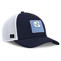Men's Jordan Brand  Navy/White North Carolina Tar Heels 2025 On-Field Rise Engineered Trucker Adjustable Hat
