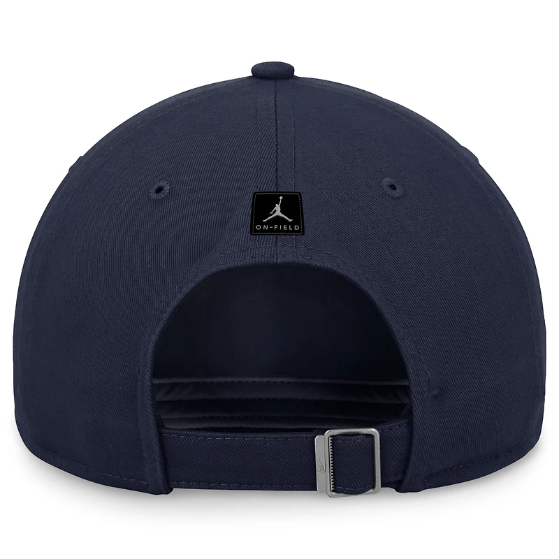 Men's Jordan Brand Navy North Carolina Tar Heels 2024 On-Field Club Adjustable Hat