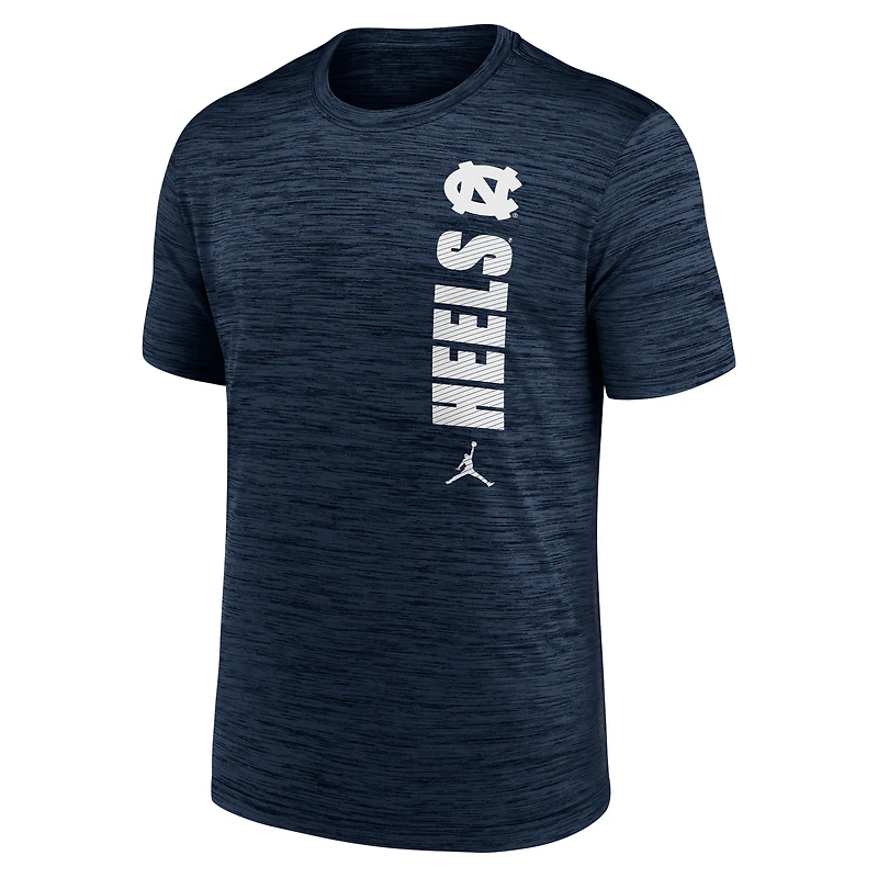 Men's Jordan Brand Navy North Carolina Tar Heels 2024 Sideline Velocity Dri-FIT T-Shirt