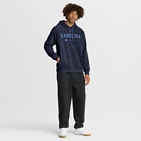 Men's Jordan Brand Navy North Carolina Tar Heels 2025 Courtside Basketball Practice Raglan Dri-FIT Hoodie