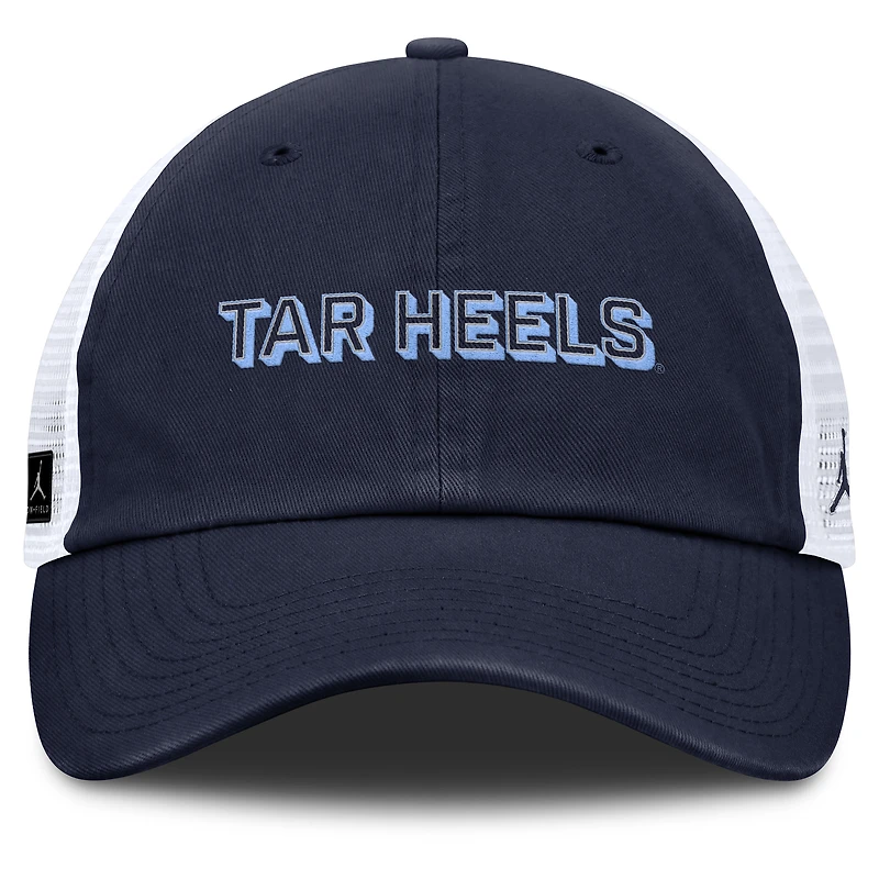 Men's Jordan Brand Navy North Carolina Tar Heels 2025 Gameday On-Field Club Adjustable Trucker Hat
