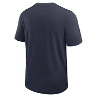 Men's Jordan Brand Navy North Carolina Tar Heels 2025 Sideline UV Dri-FIT Coach Shirt